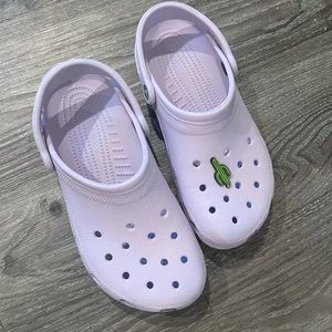 lavender crocs w10, m8